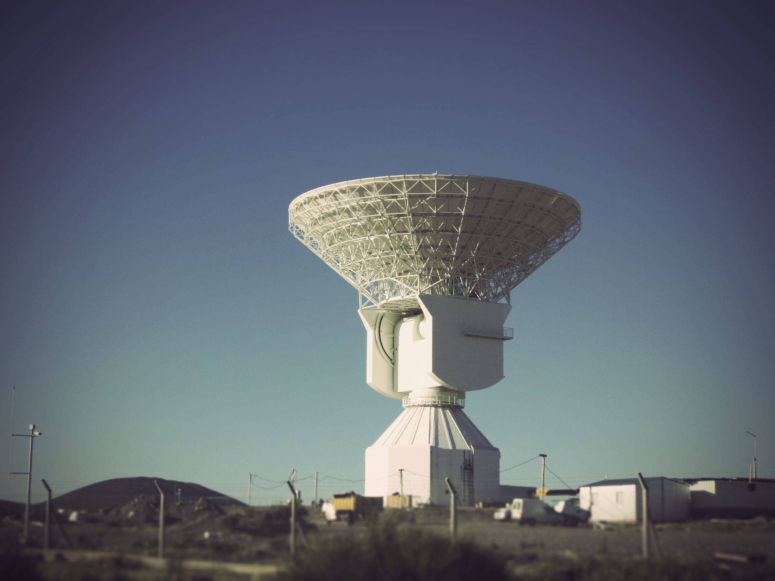 La nueva antena de la estación de espacio profundo de Malargüe