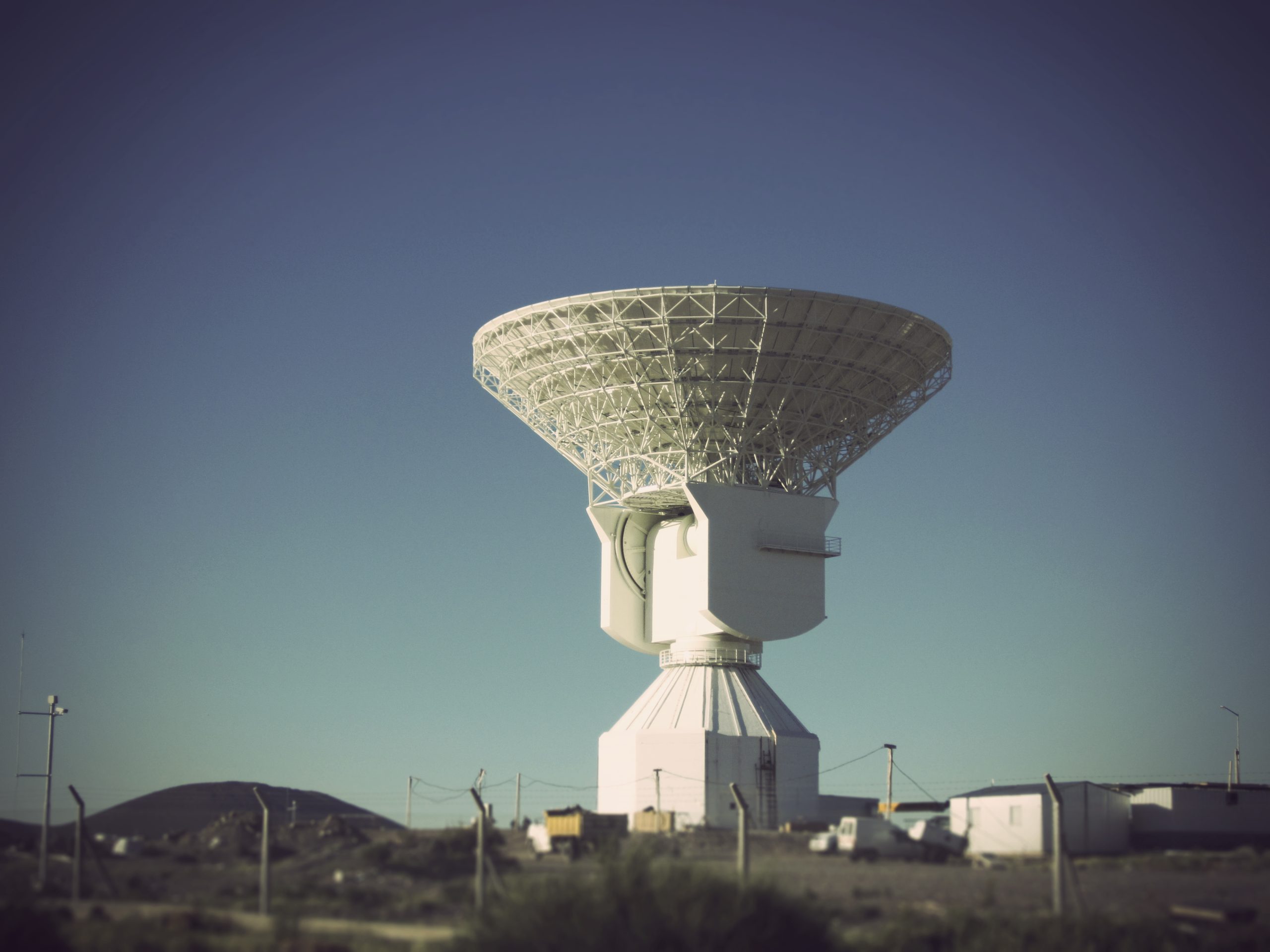 La nueva antena de la estación de espacio profundo de Malargüe