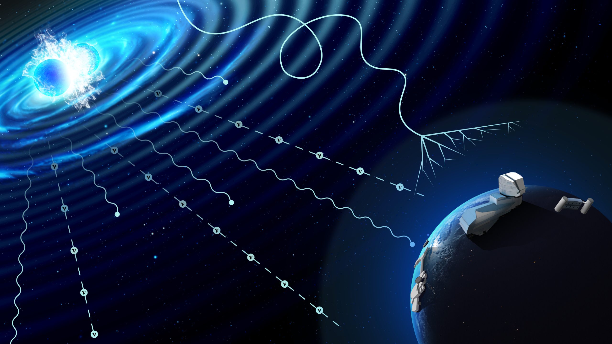 Detectan un neutrino cósmico con una energía récord 