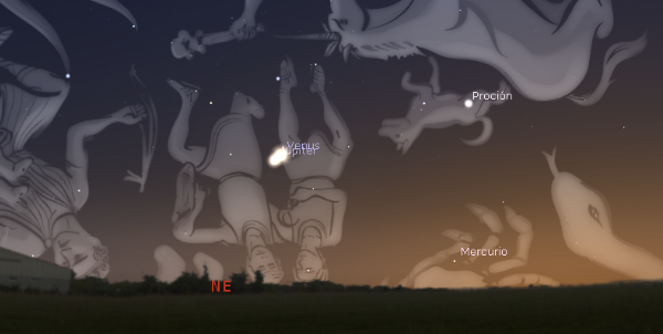 Se observa la conjunción de Venus y Júpiter